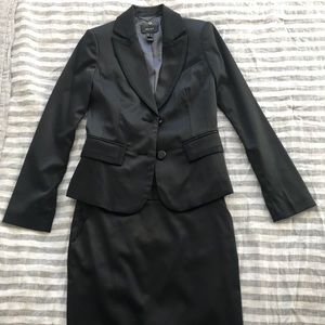 Zara Black Skirt Suit